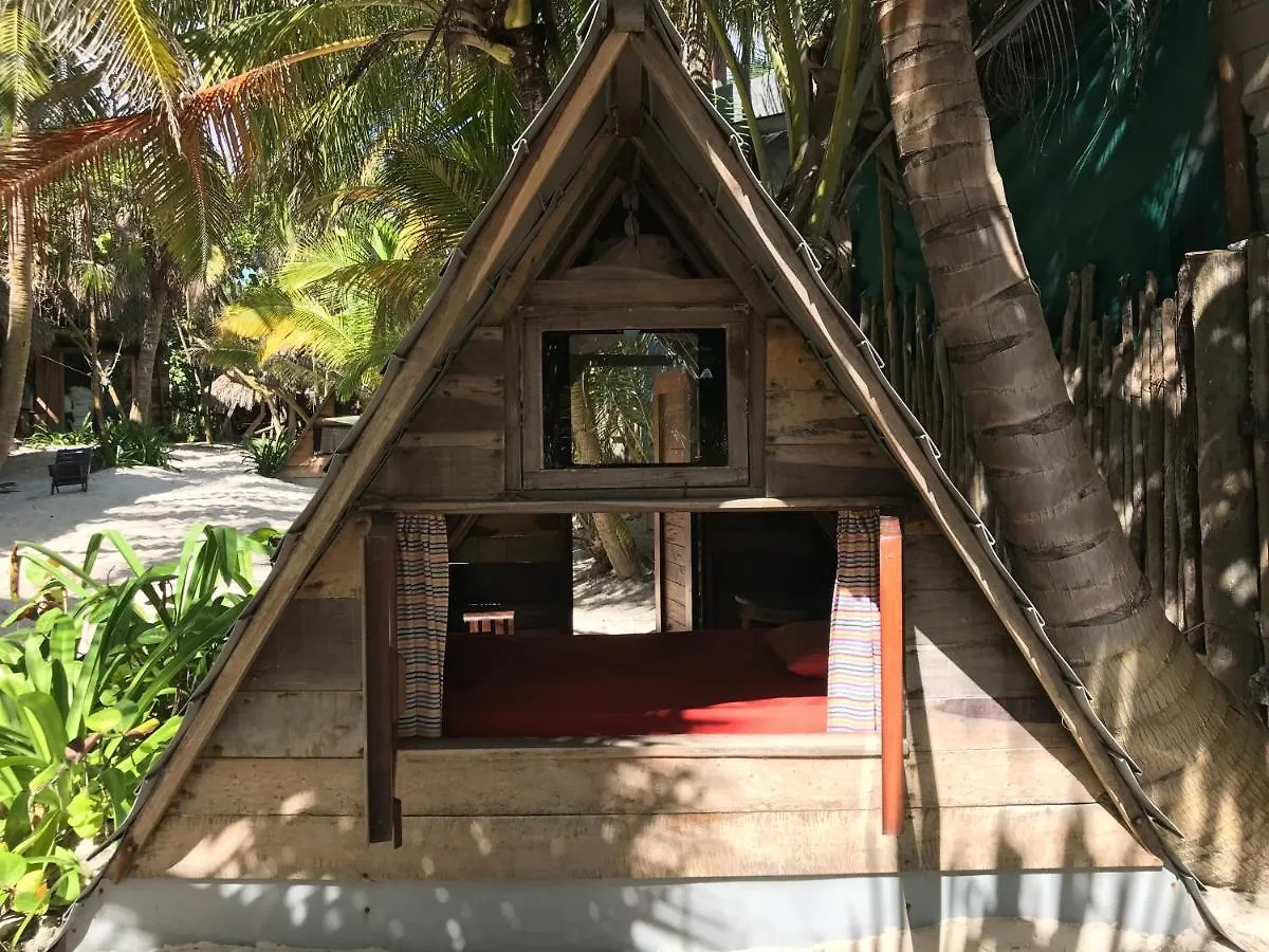 Kamp alanı Chavez Eco Beach Camping And Cabanas Tulum Meksika
